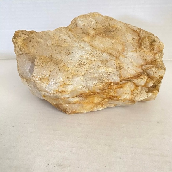 Quartz Rock Natural Milky White Orange Red Stone # 5 - Picture 2 of 10